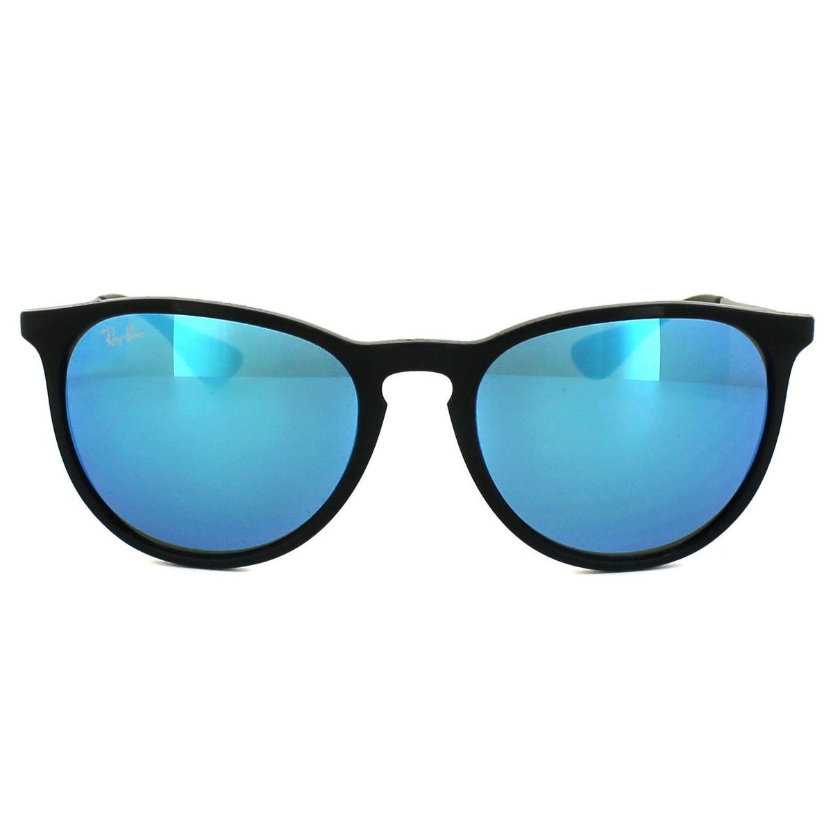 Runde Sonnenbrille mit verspiegelten Gläsern