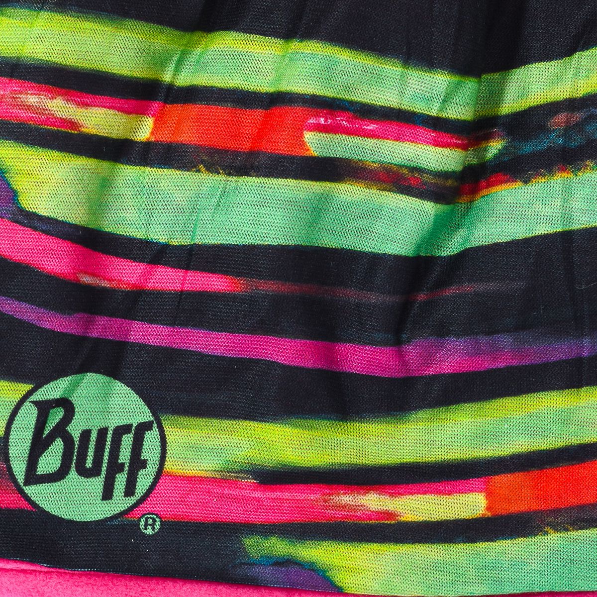 Bunte gestreifte Mütze mit Fleece-Futter