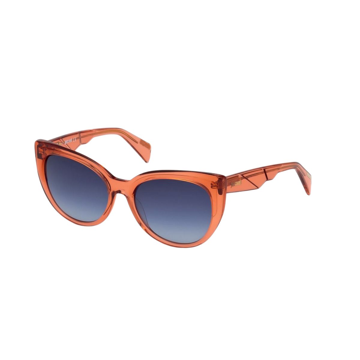 Orange Cat-Eye Sonnenbrille mit blauem Farbverlauf