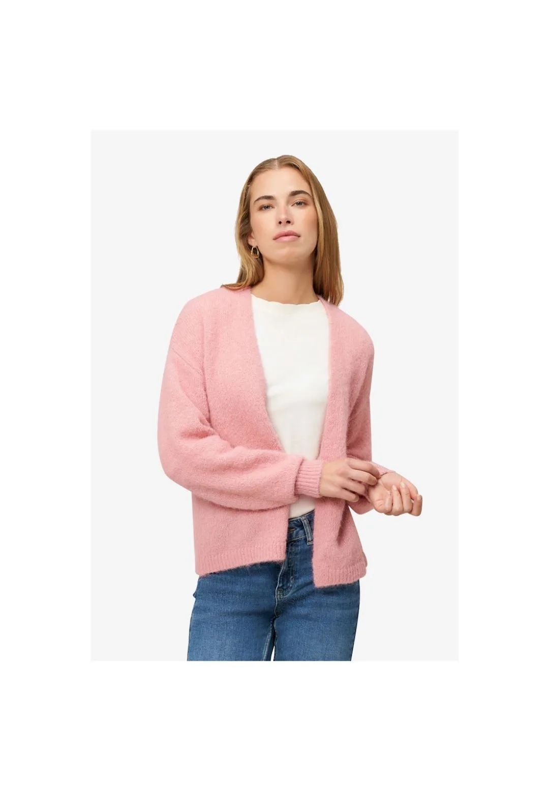 zero Cardigan offener Style, rosa, M
