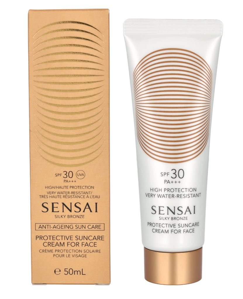 Sensai Silky Bronze Sun Care Cream For Face SPF30.