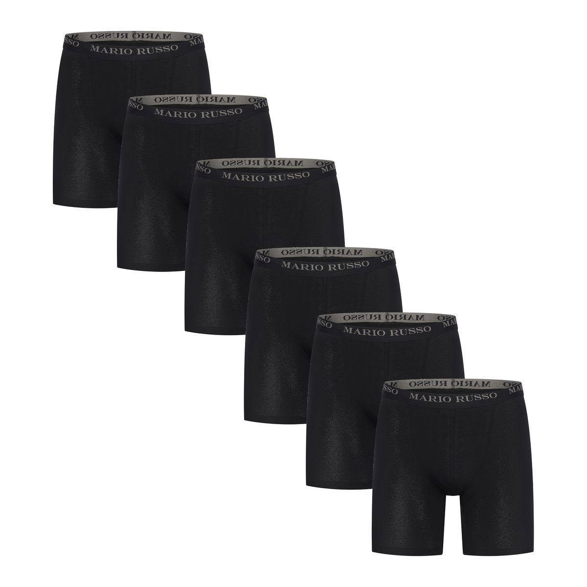 Lange, einfarbige Boxershorts