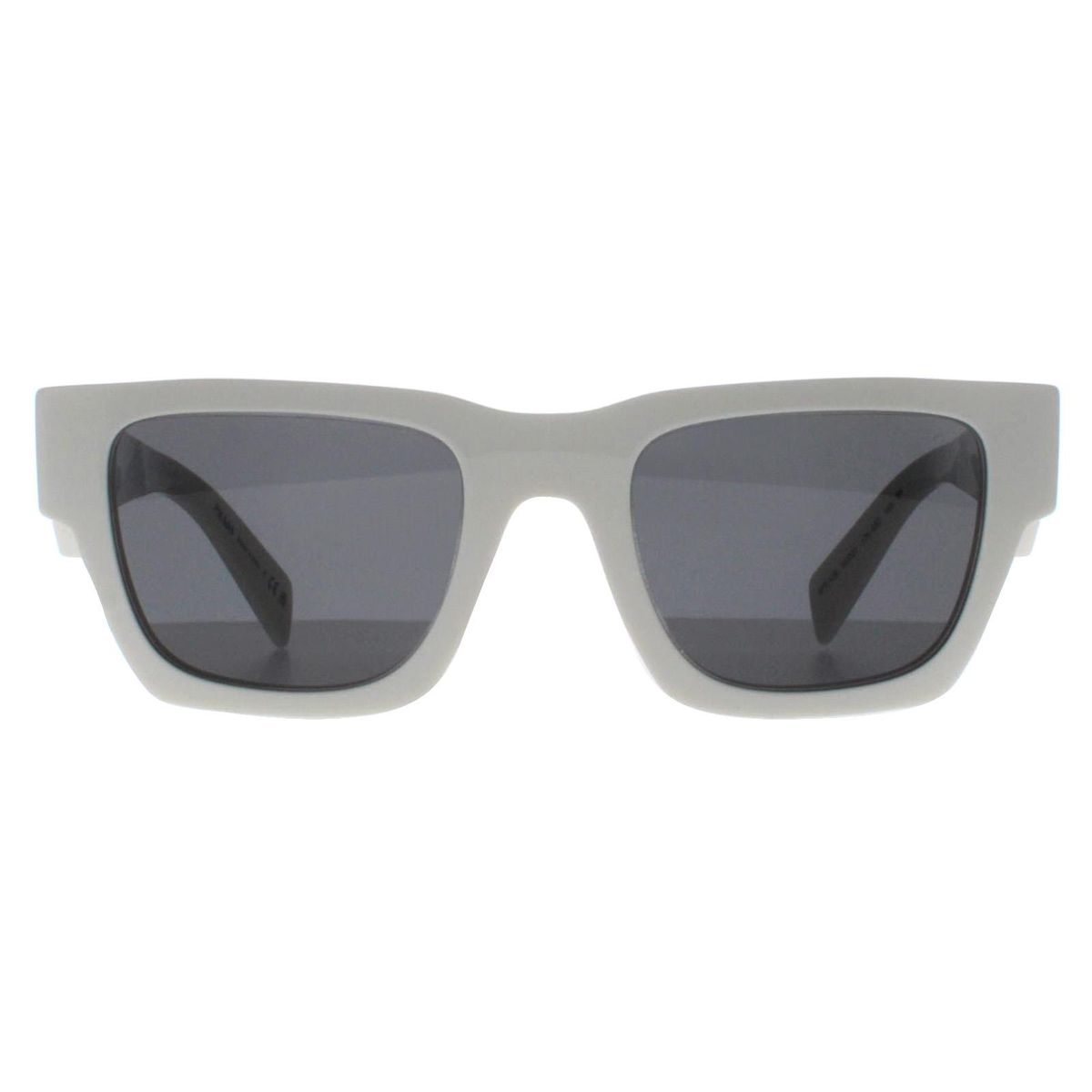 Sonnenbrille mit quadratischem Rahmen in Talkumgrau