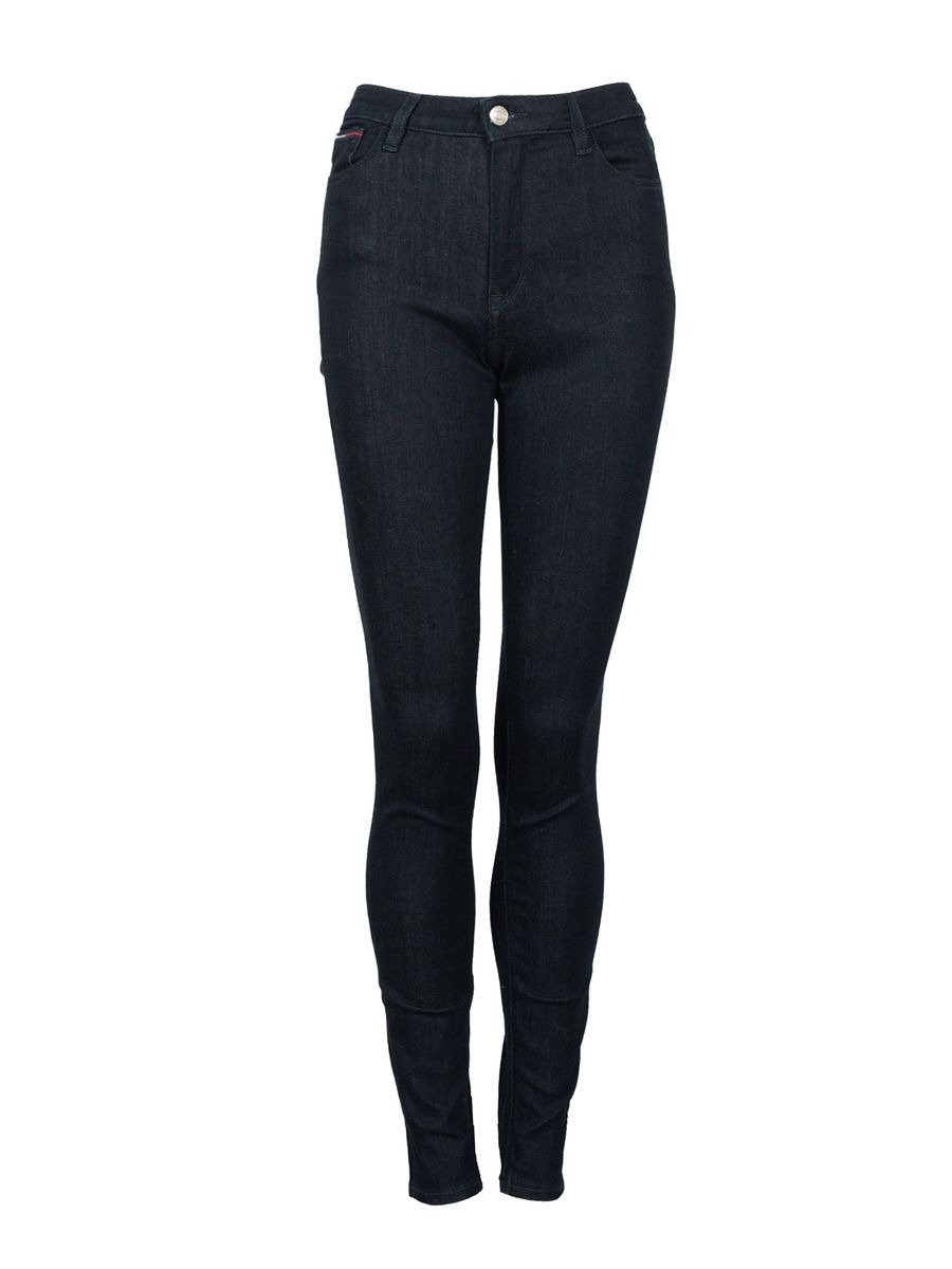 Hochtaillierte Denim Skinny Jeans