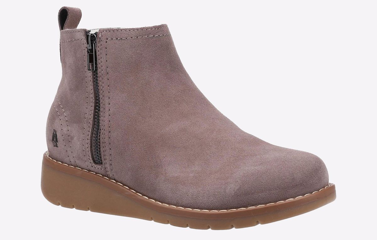 Keilstiefeletten aus Wildleder