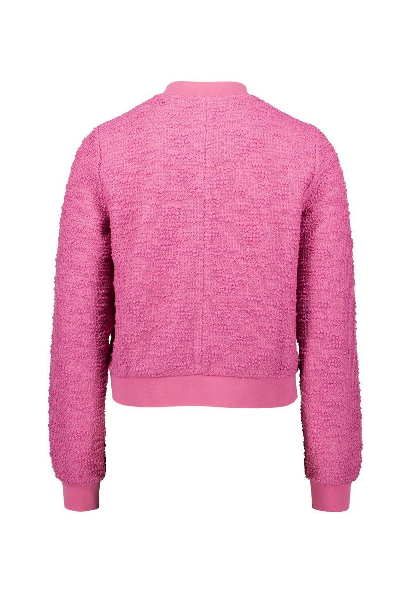 Strukturierte Bouclé Bomberjacke