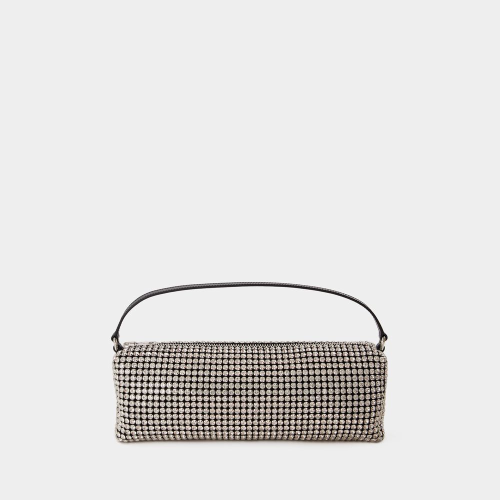Kristall-Mesh Zylinder Handtasche