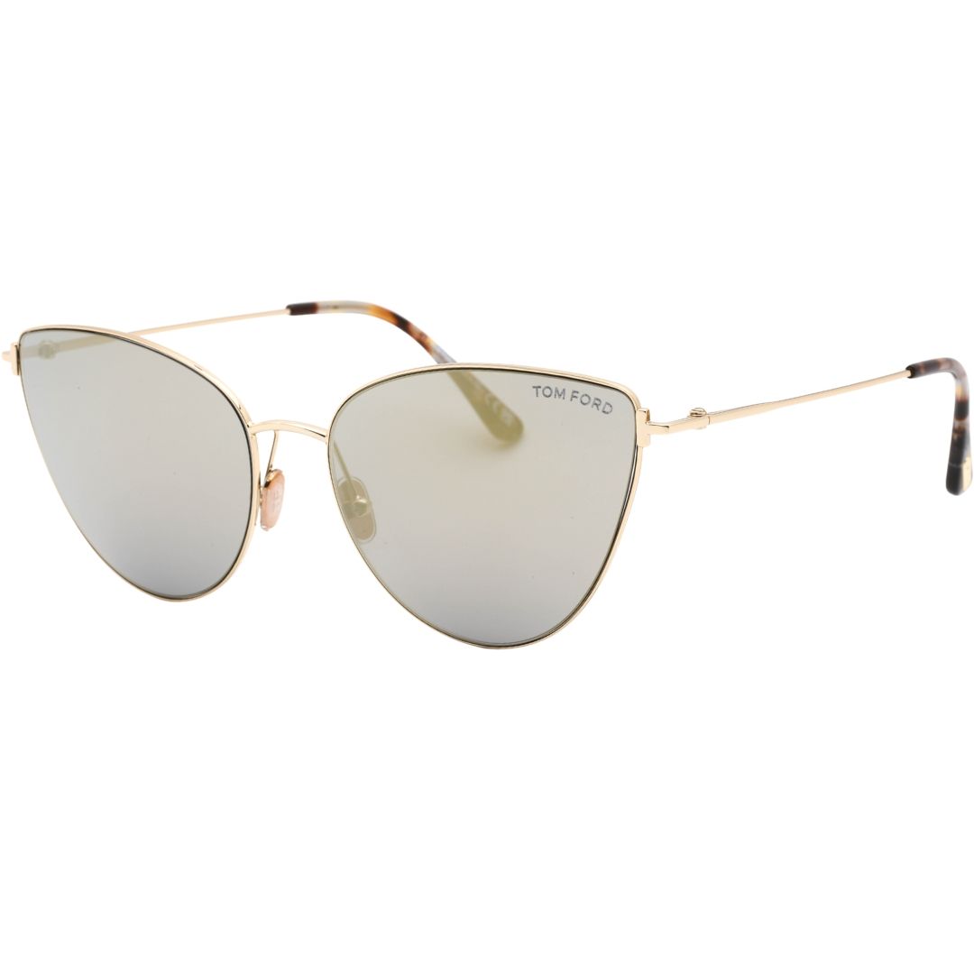 Elegante Cat-Eye Metall-Sonnenbrille