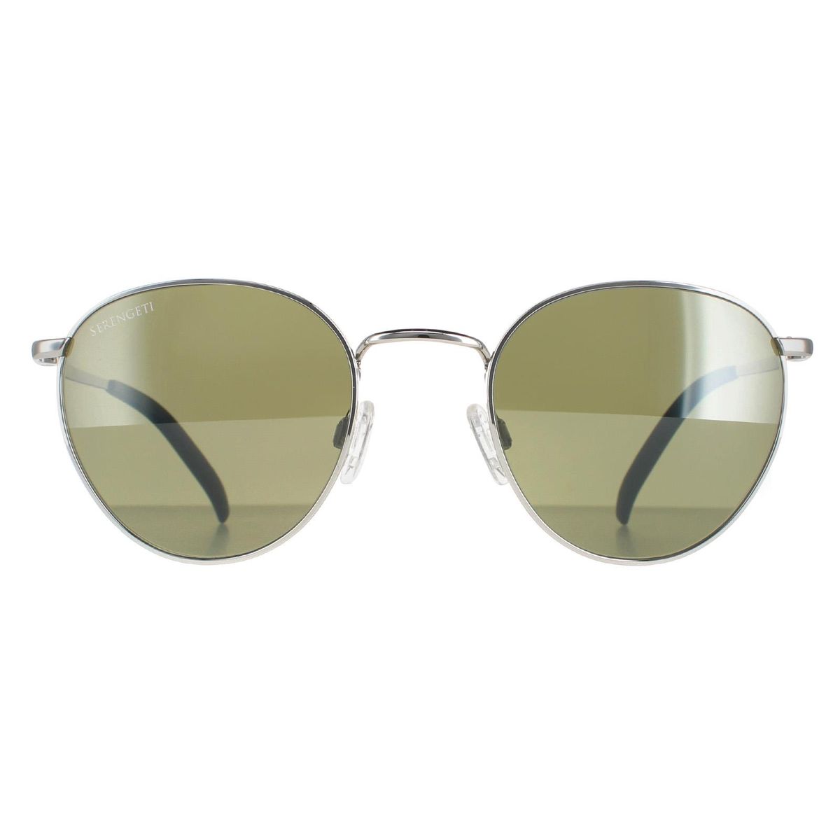 Runde Silberrahmen Unisex Sonnenbrille