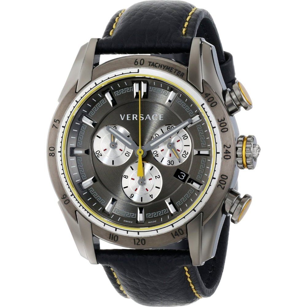 Herren-Chronograph mit Lederarmband