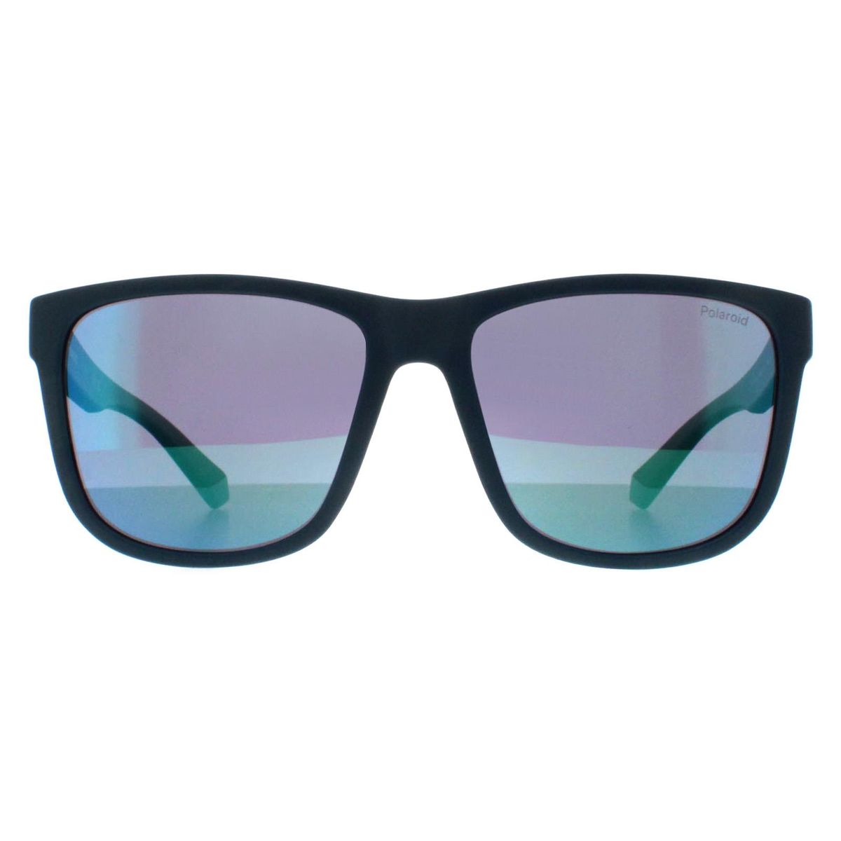 Quadratische Matte Teal Polarisierte Sonnenbrille