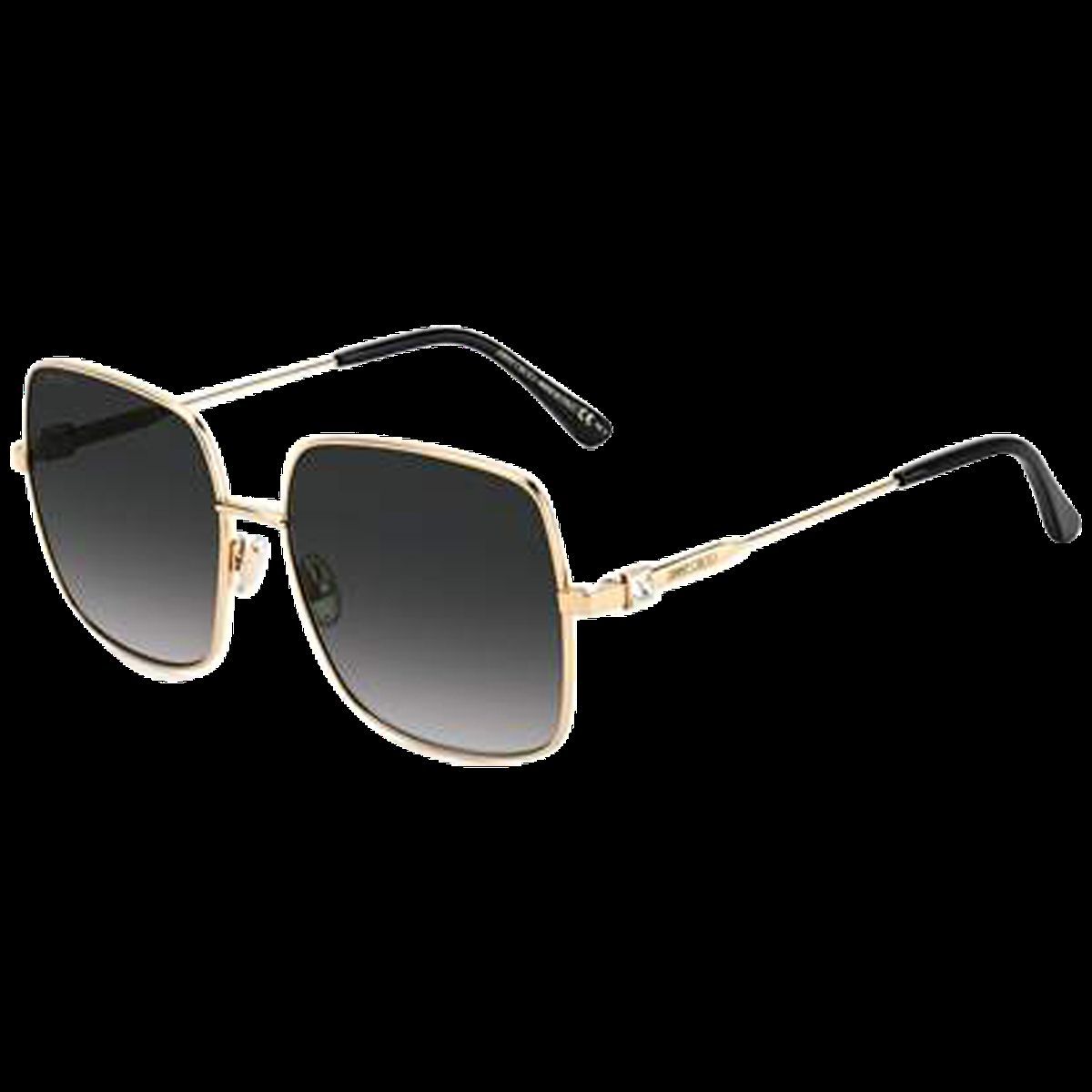 Quadratische goldfarbene Mode-Sonnenbrille