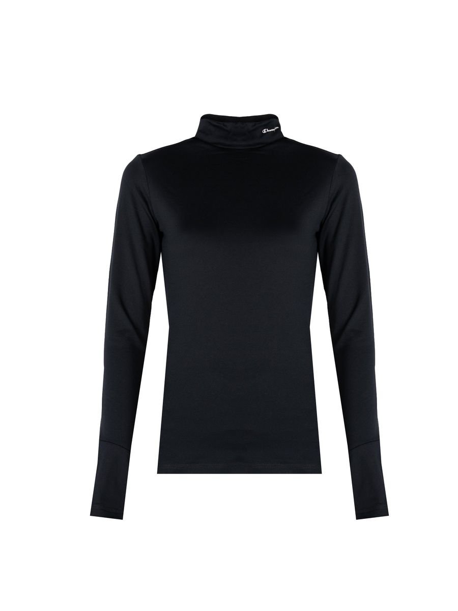 Figurbetontes Langarm-Rollkragenshirt