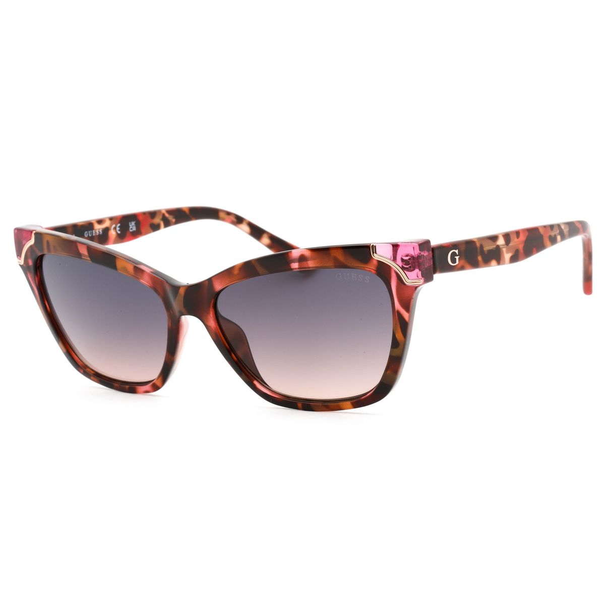 Katzenaugen-Sonnenbrille mit Muster