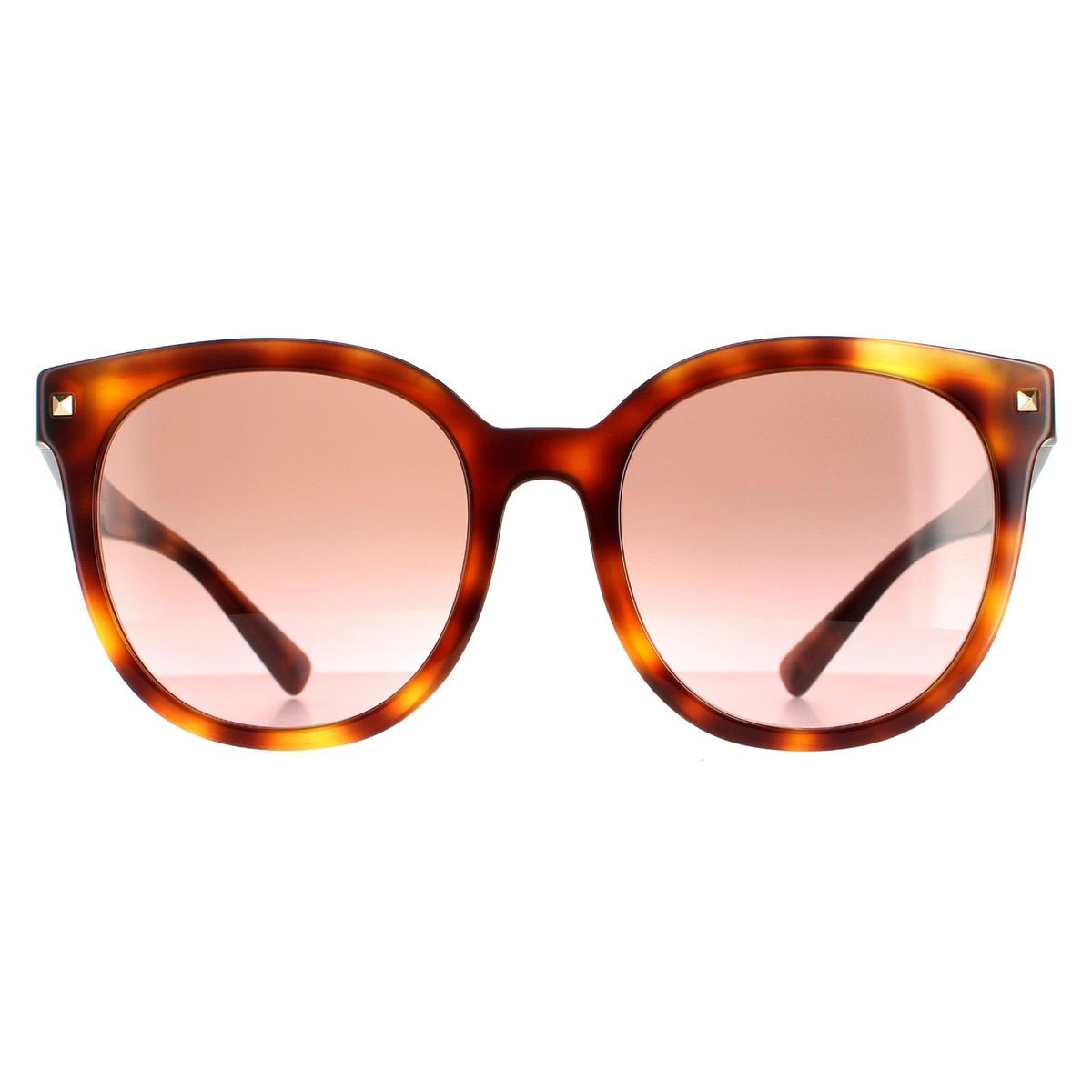 Runde Havana Sonnenbrille mit braunem Farbverlauf