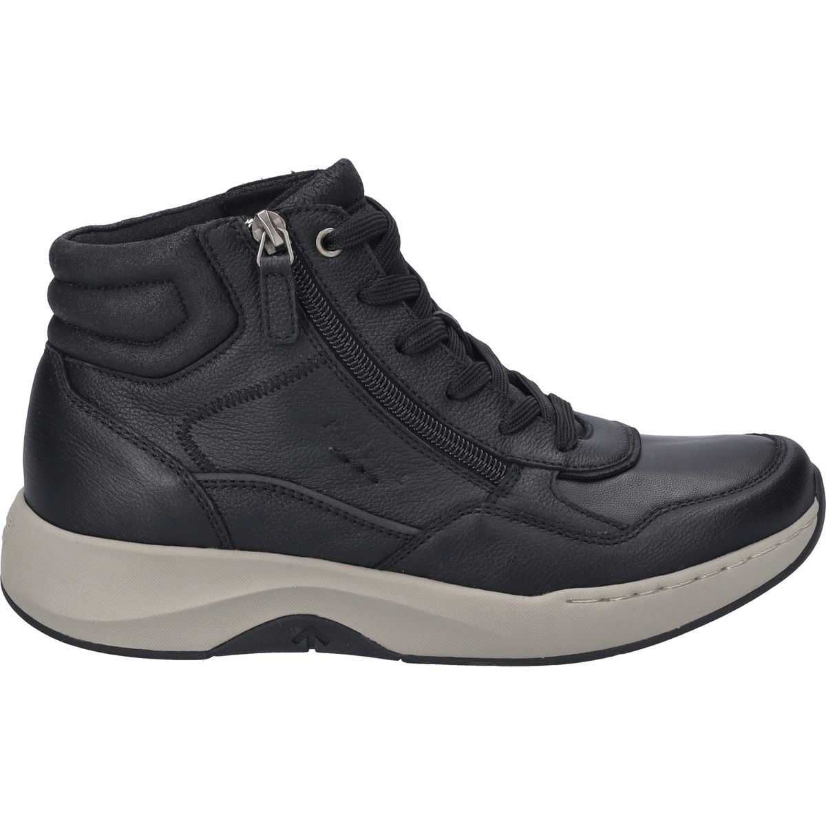 Hochwertiger High-Top Leder-Sneaker