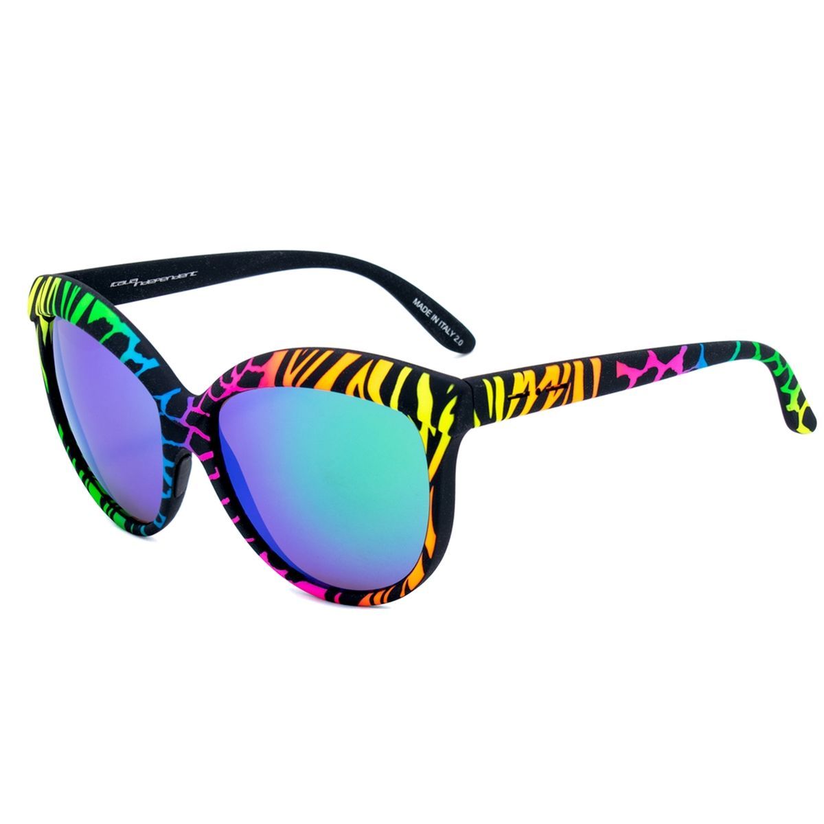 Ausgefallene Sonnenbrille mit Animal-Print