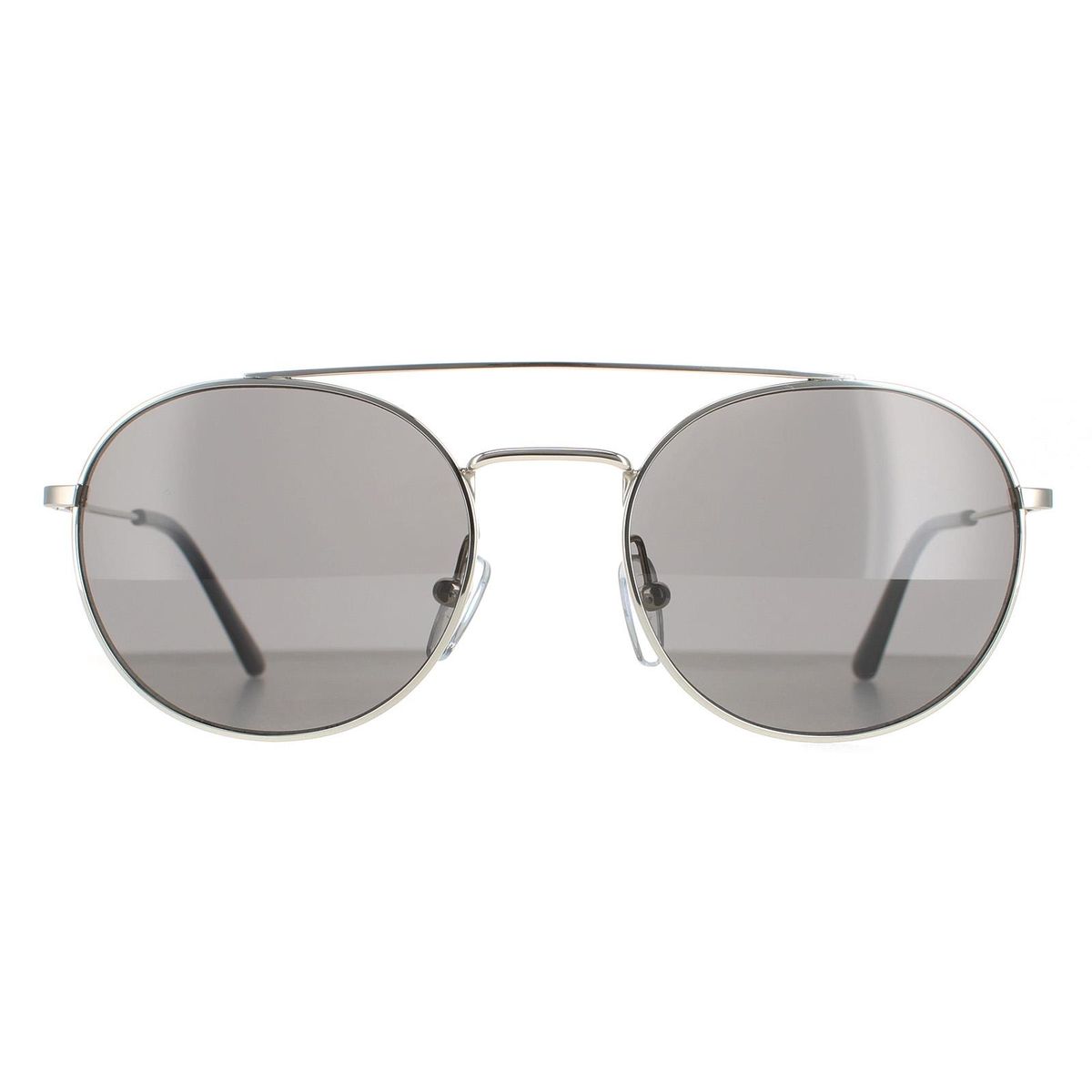 Runde Metall Sonnenbrille mit oberer Stange