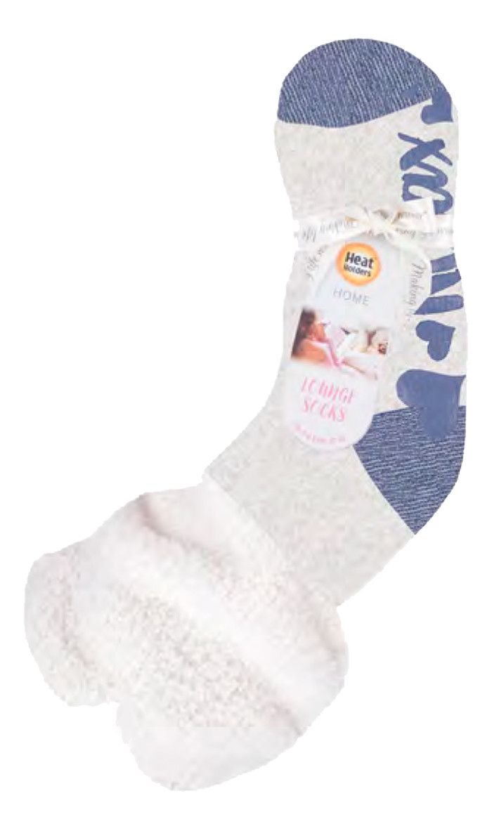 Plüschige Thermo-Socken mit Slouch-Schaft