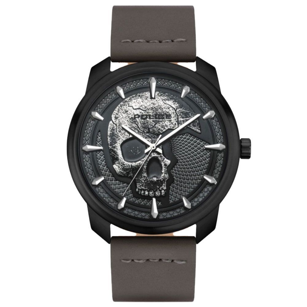 Herren-Modeuhr mit Schädeldesign