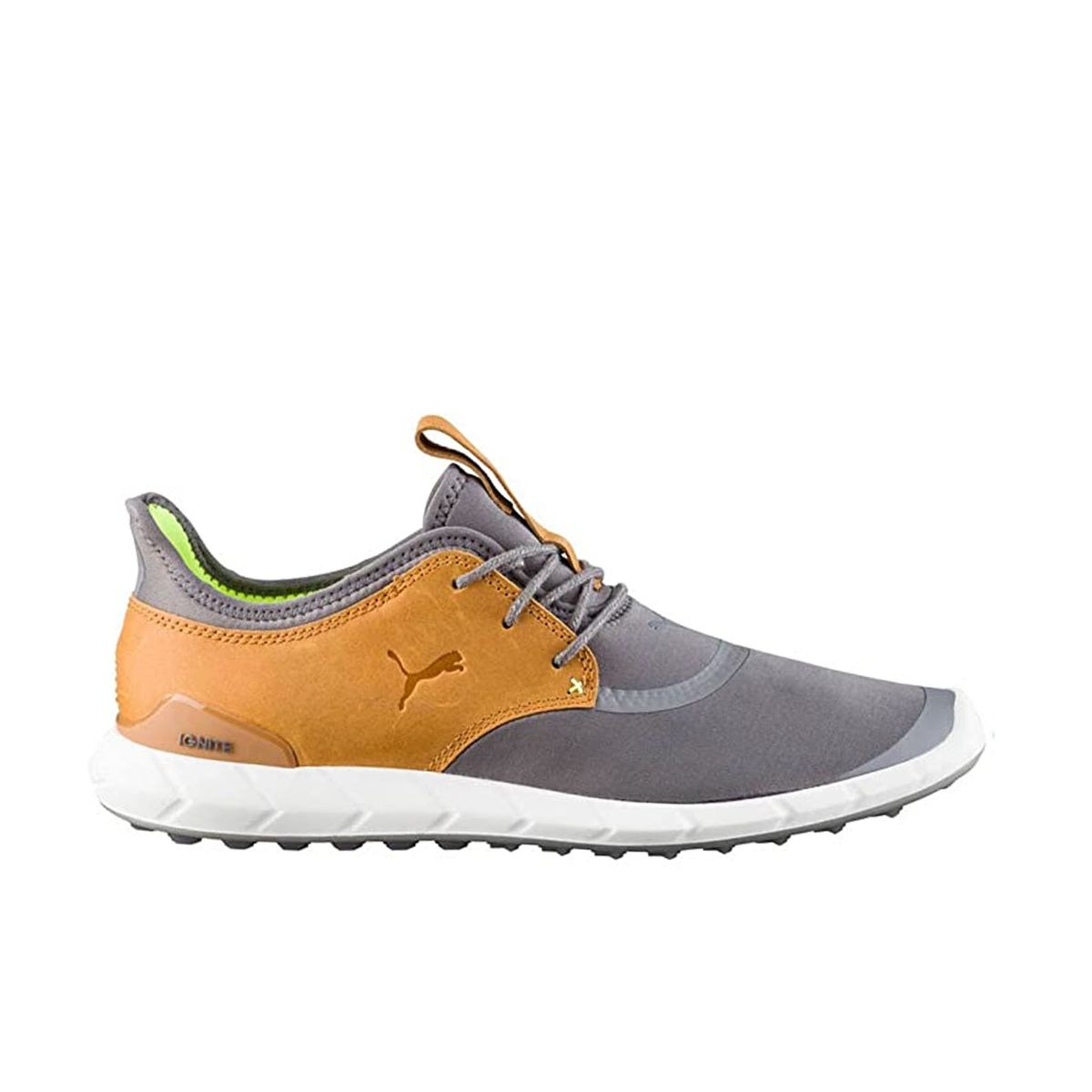 Graue synthetische Herren Schnür-Sneakers