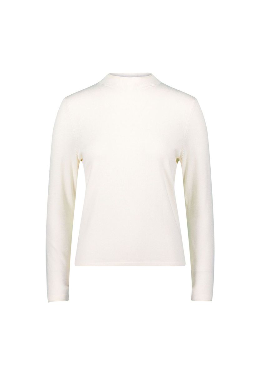 Eleganter Strickpullover mit hohem Kragen