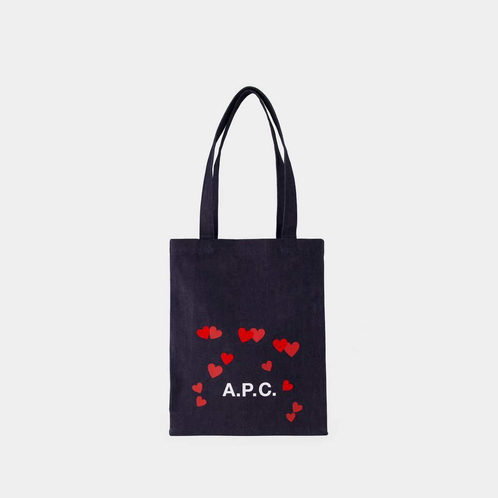 A.P.C. Lou Blondie Tote mit Herzprint