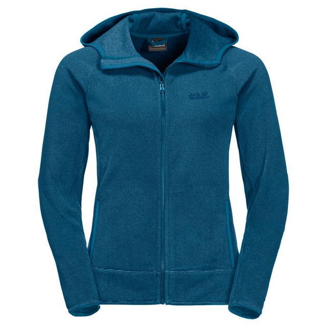 Damen Fleece Track Jacke mit Kapuze