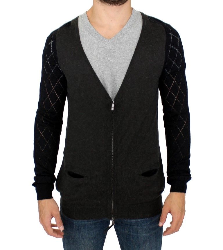Herren Strickjacke mit Reißverschluss