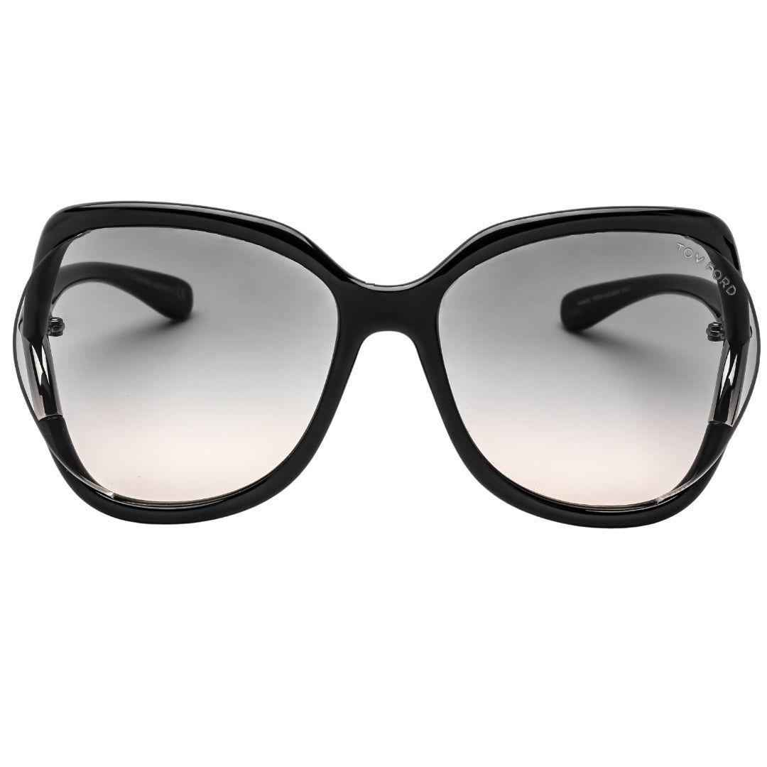 Extragroße Sonnenbrille mit Schmetterlingsrahmen