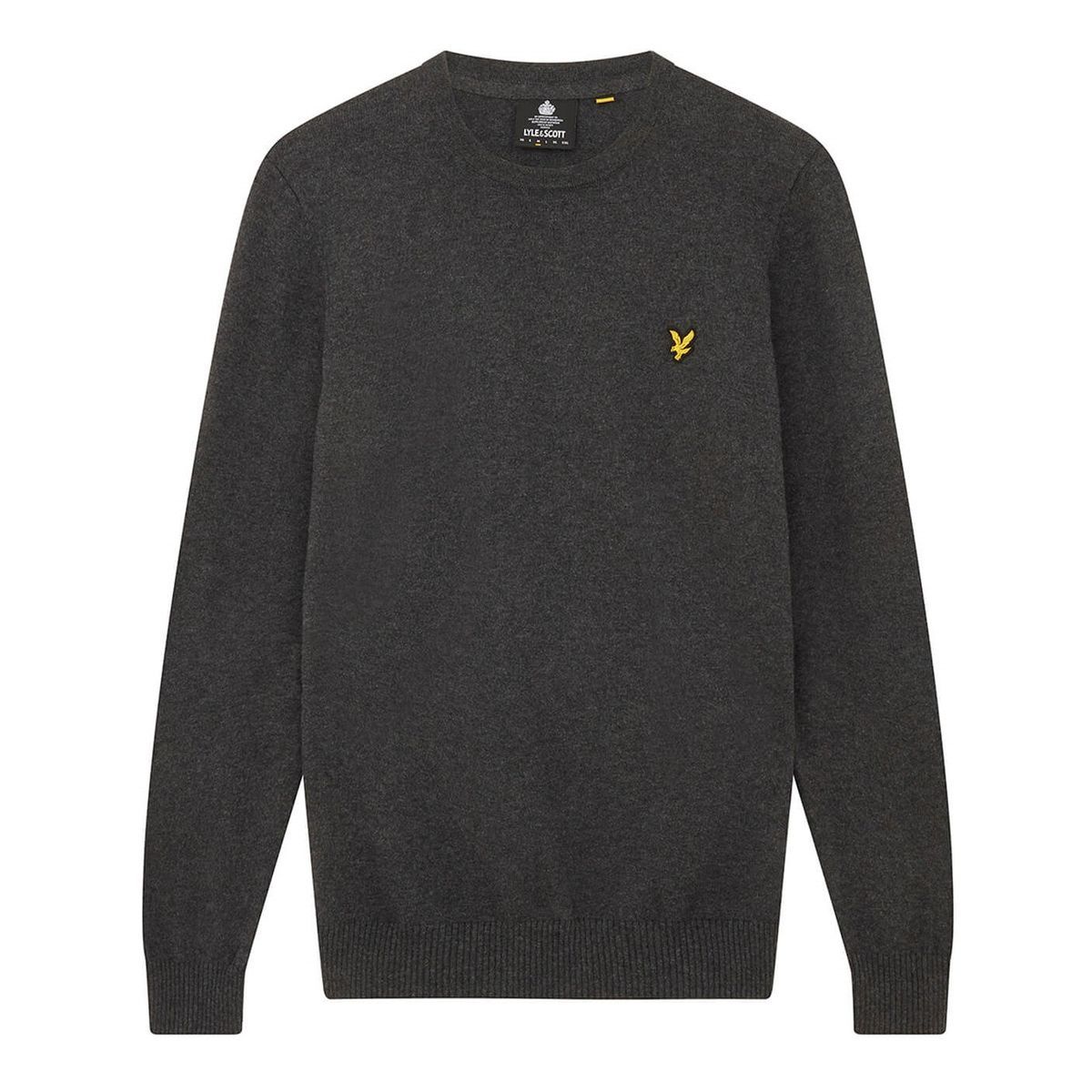 Herren Merinowoll-Pullover mit Rundhalsausschnitt