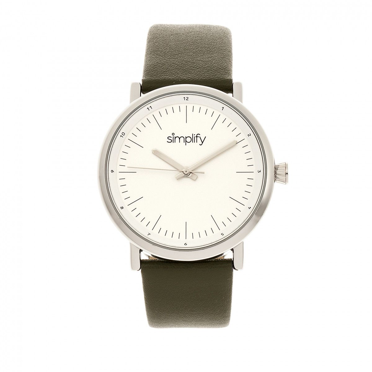 Minimalistische Analoge Lederarmbanduhr