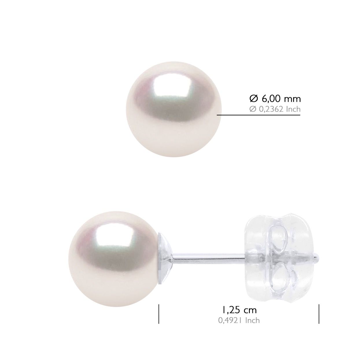 Akoya-Zuchtperlen Ohrstecker aus Japan