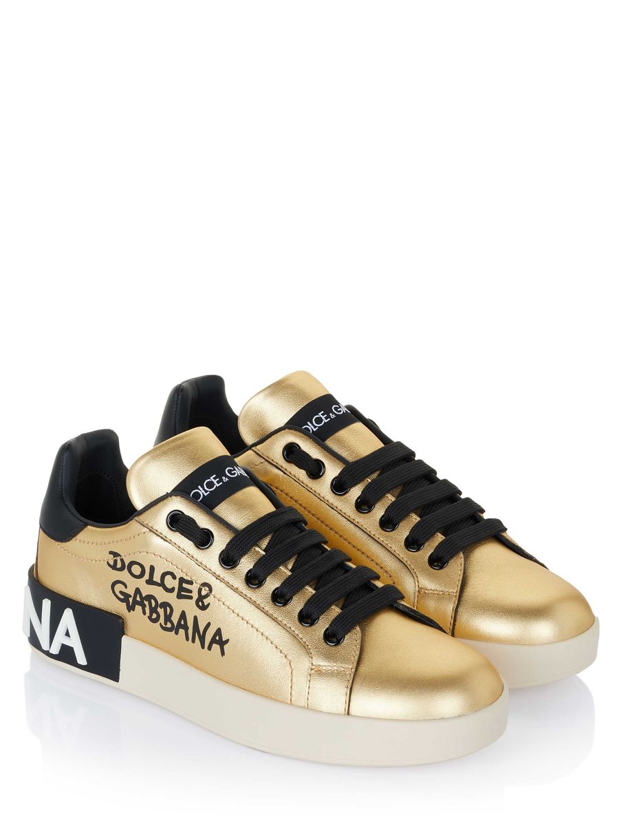 Portofino Classica Metallic-Leder-Sneaker