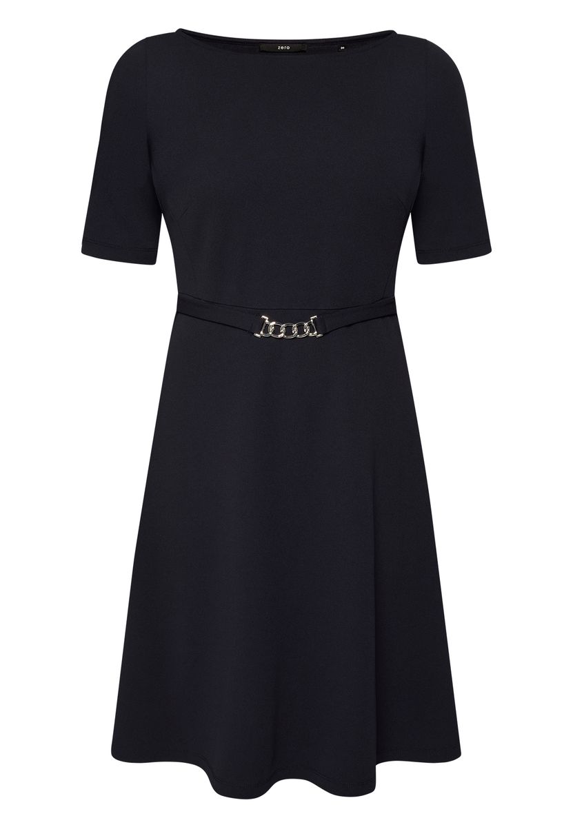Ausgestelltes Minikleid mit Gürtel