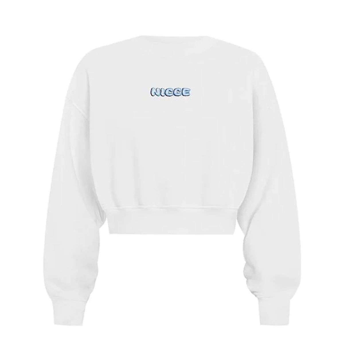 Cropped Pullover Sweatshirt mit Logo