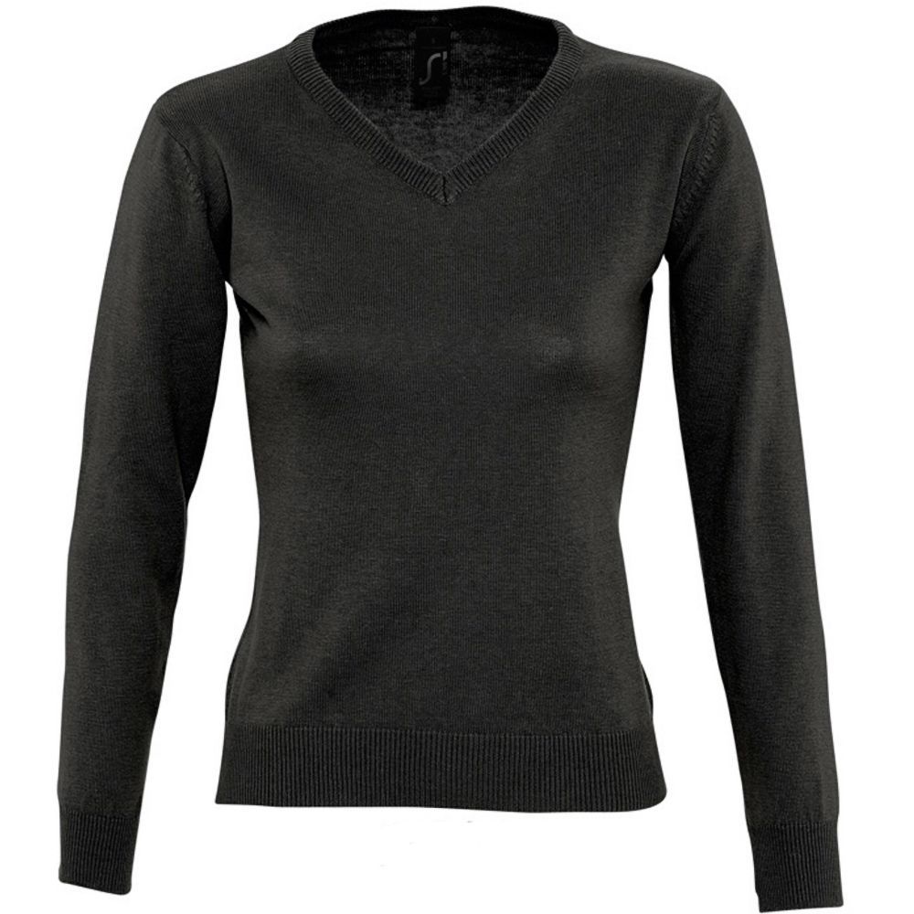 Klassischer V-Ausschnitt Strickpullover