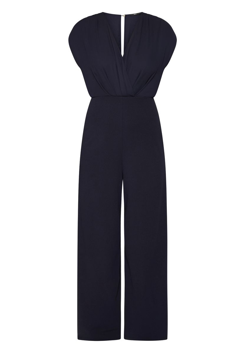 Eleganter Jumpsuit mit V-Ausschnitt und weitem Bein