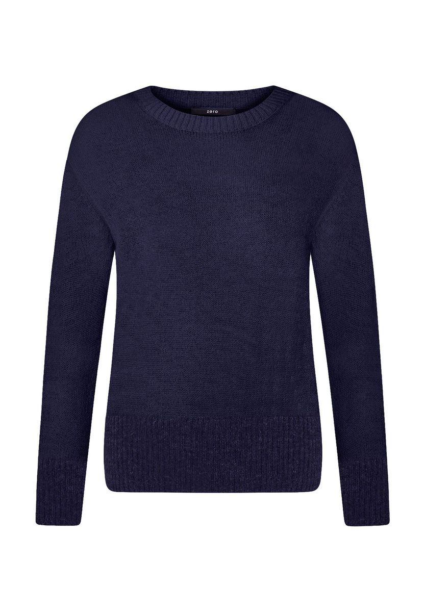 Klassischer Strickpullover mit Rundhalsausschnitt