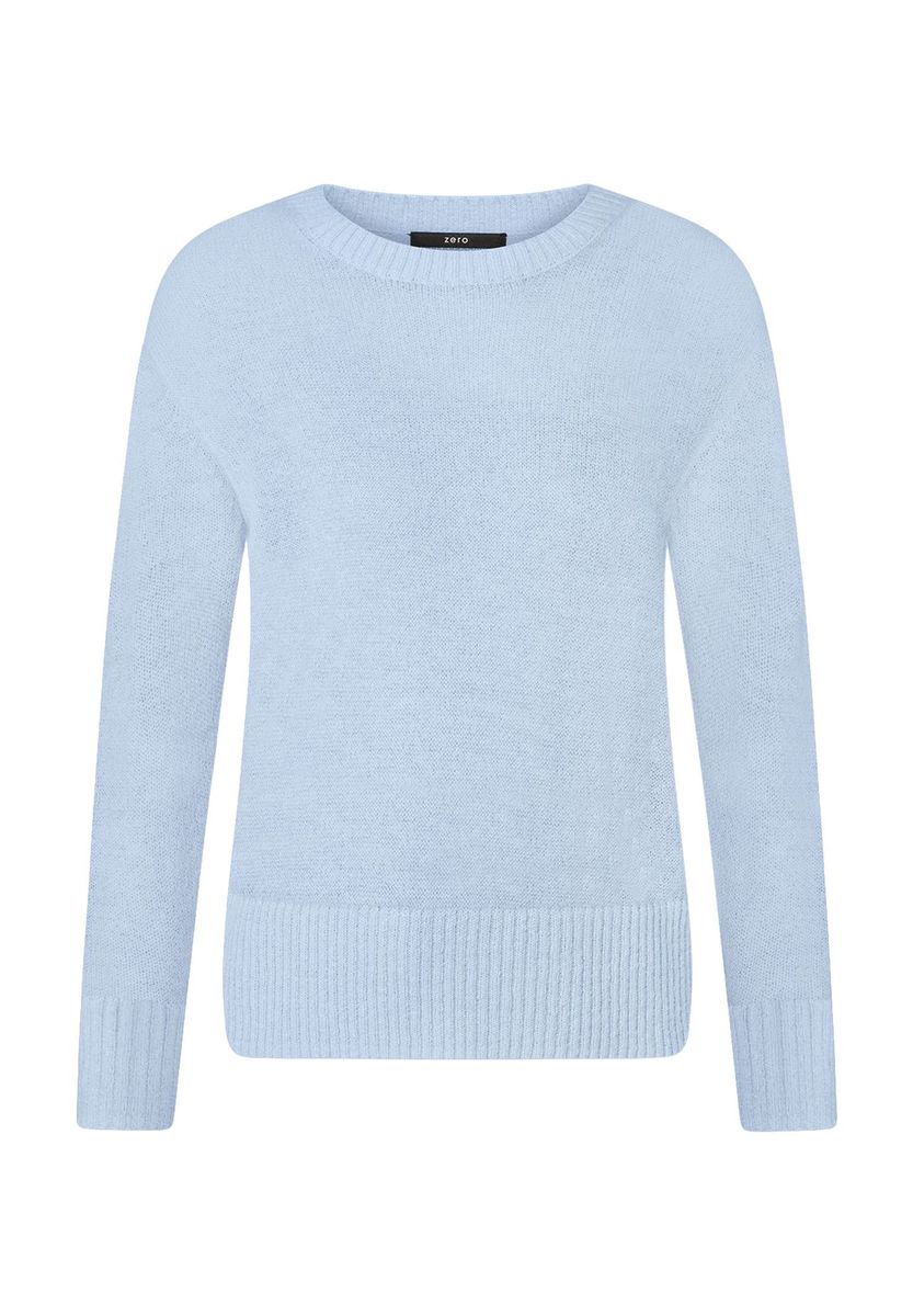 Klassischer Strickpullover mit Rundhalsausschnitt