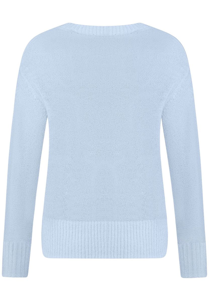 Klassischer Strickpullover mit Rundhalsausschnitt