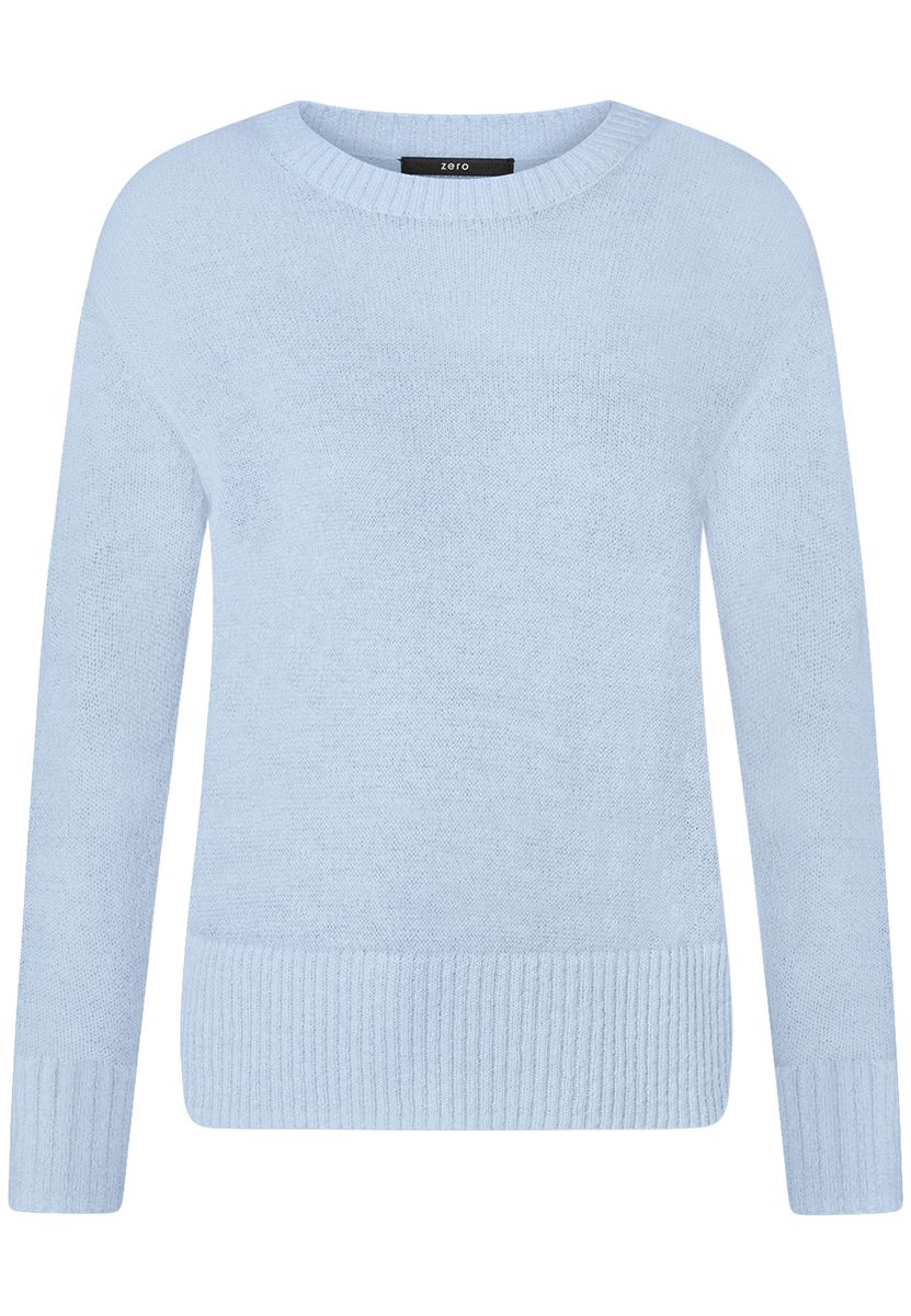 Klassischer Strickpullover mit Rundhalsausschnitt