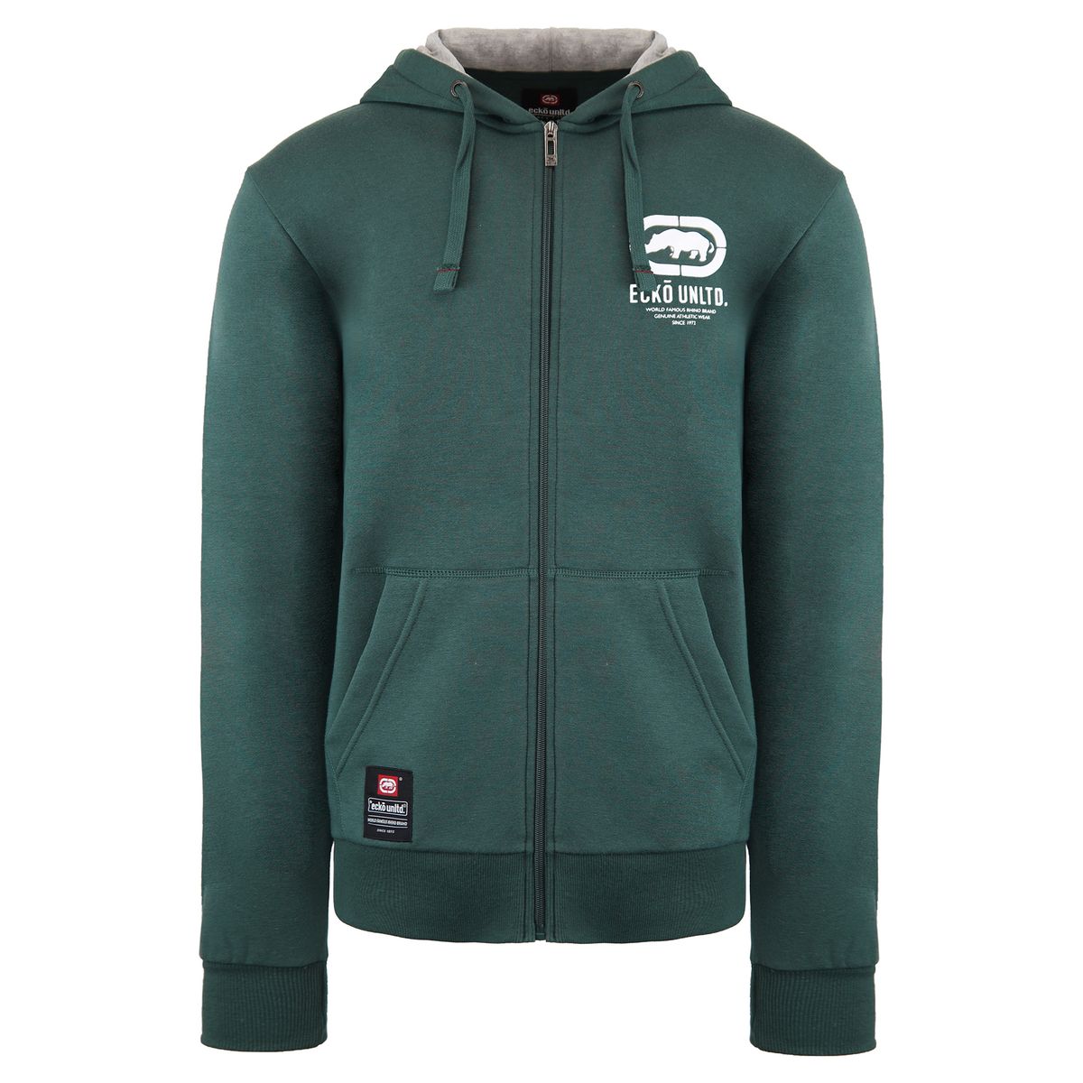 Grüner Ecko Unltd. Hoodie mit Reißverschluss
