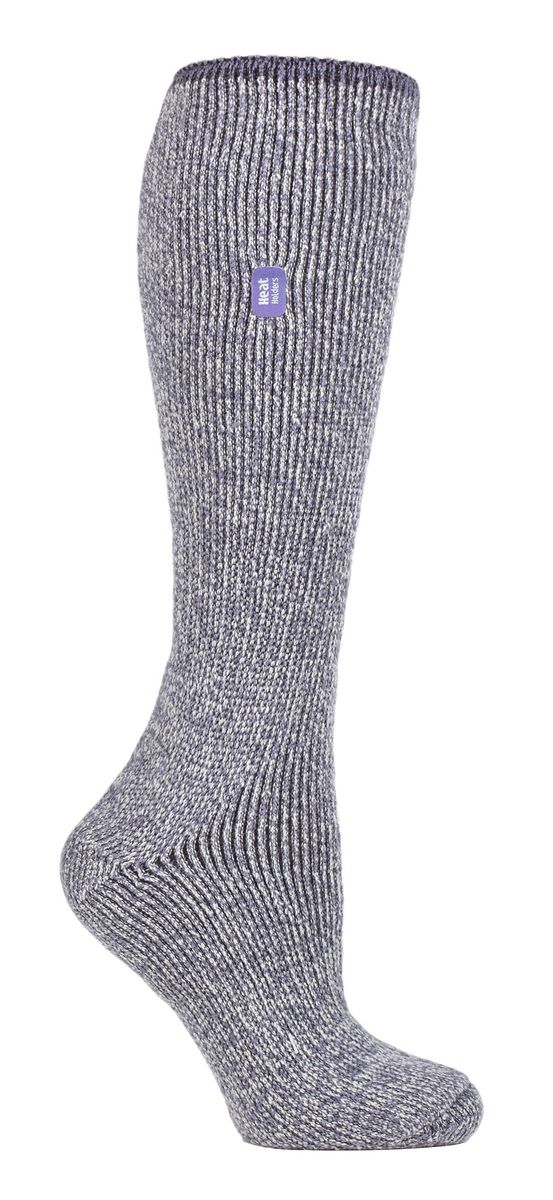 Heat Holders Damen-Thermosocken mit langem Bein, verstärkt, 2,9 TOG Outdoor-Merinowolle-Thermosocken für den Winter, Flieder
