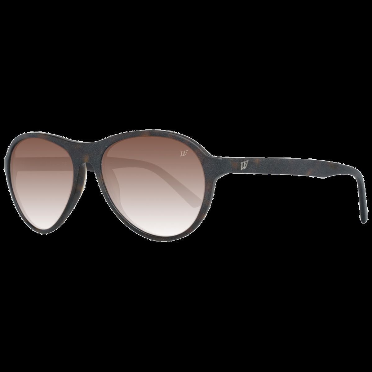 Ovale, braune Sonnenbrille mit Farbverlauf