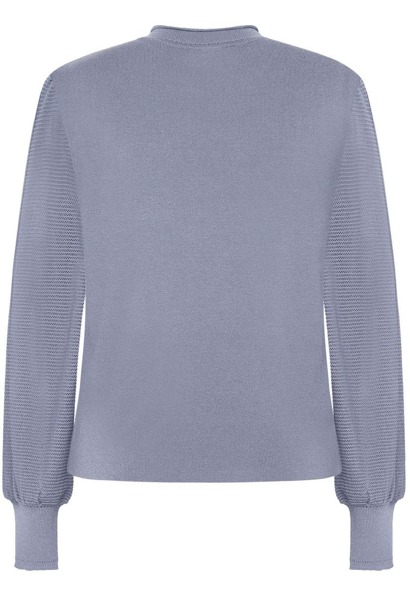 Langärmeliges Strickoberteil mit Struktur