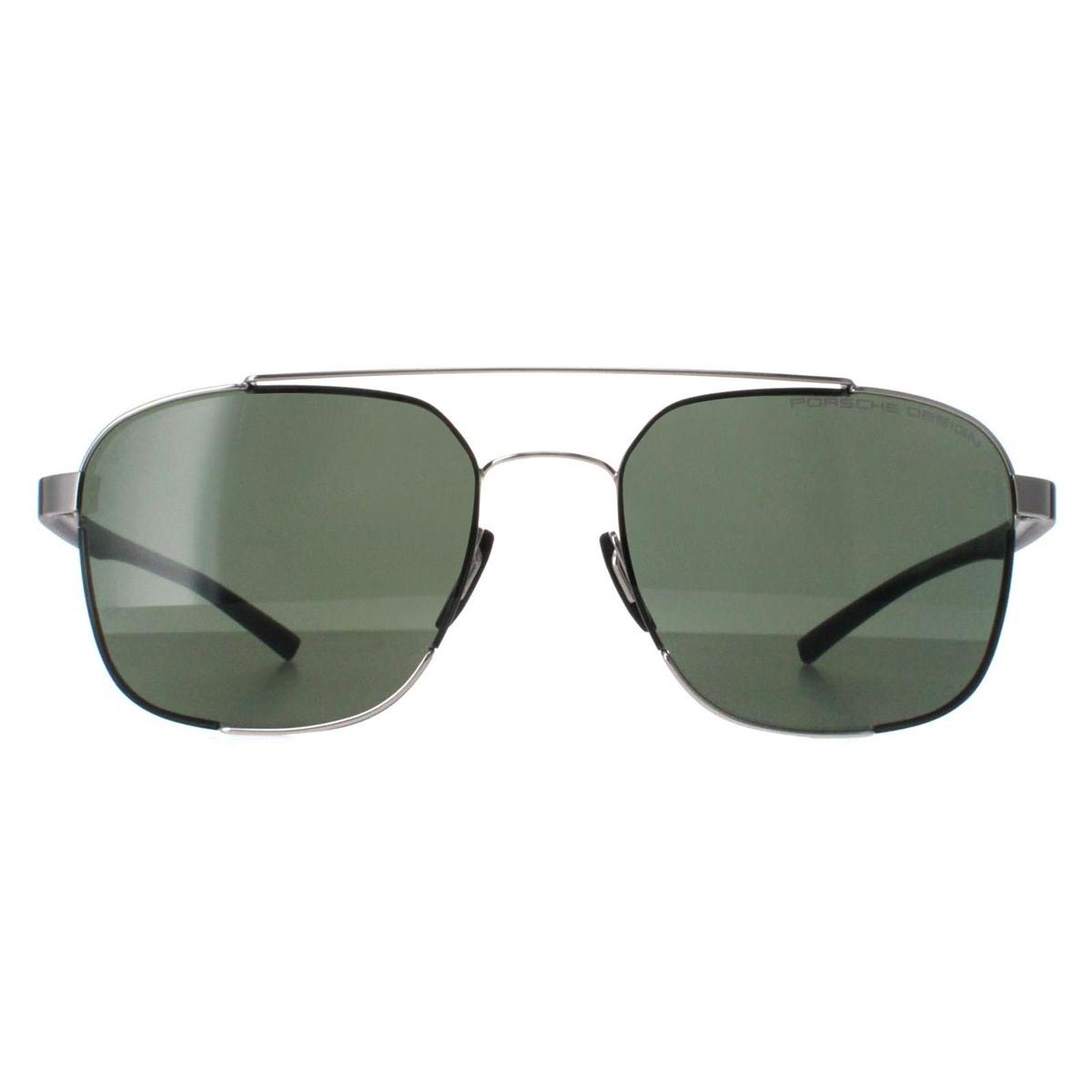 Rechteckige Pilotenbrille mit oberem Steg