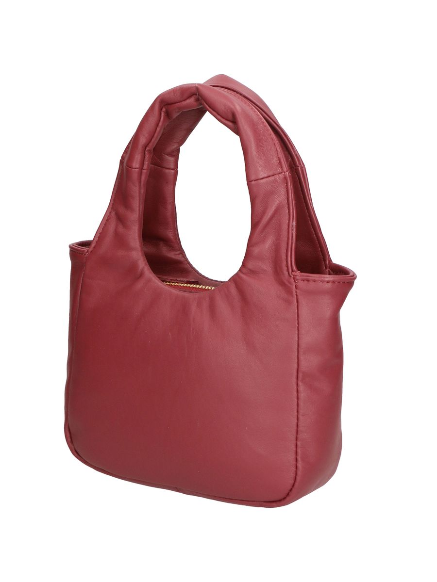 Geschmeidige Puffy-Handtasche aus Nappaleder