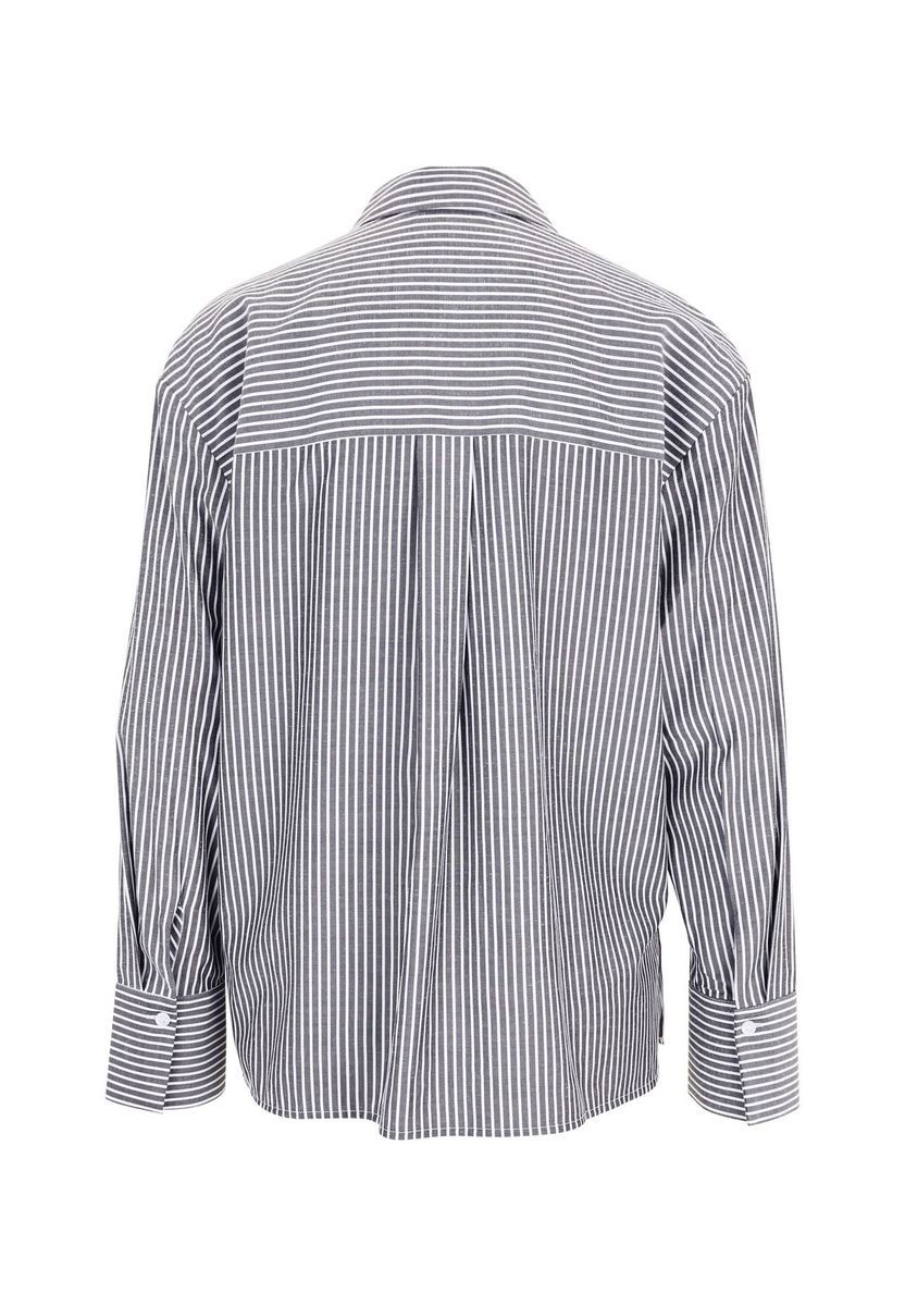 zero Hemdbluse mit Streifen, schwarz, 36