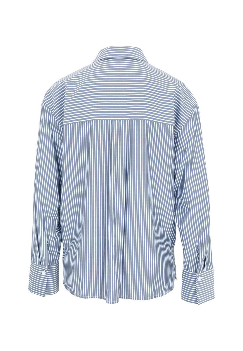 zero Hemdbluse mit Streifen, blau, 36